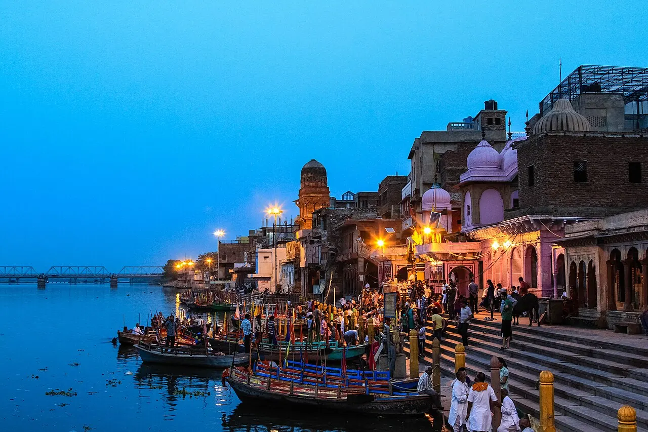 Vishram Ghat on the Yamuna river in Mathura